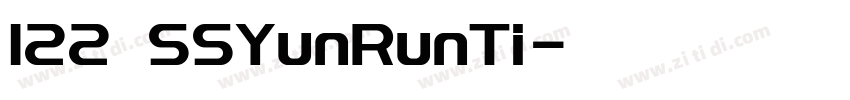 122 SSYunRunTi字体转换